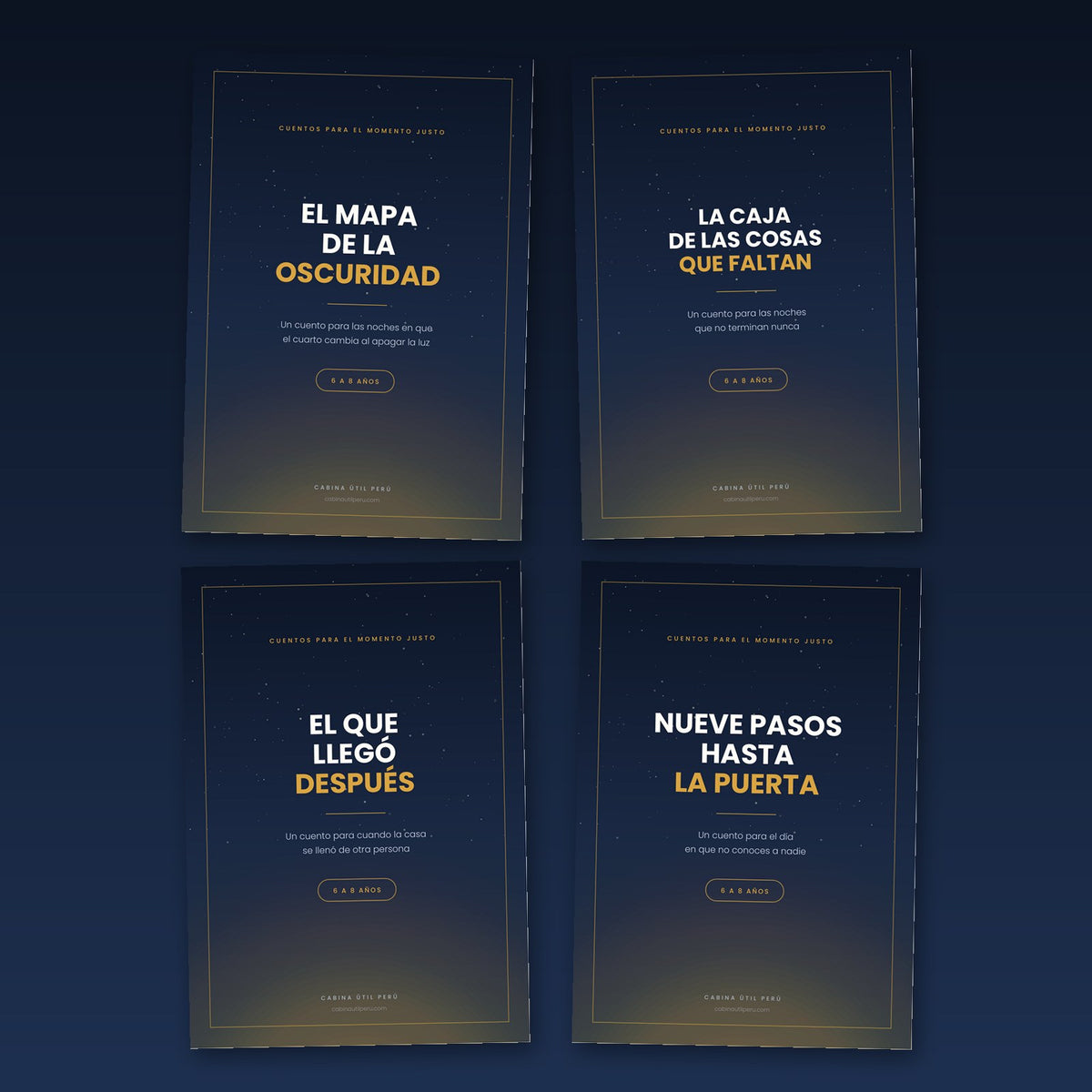 Cuentos para el momento justo · 4 cuentos ilustrados en PDF